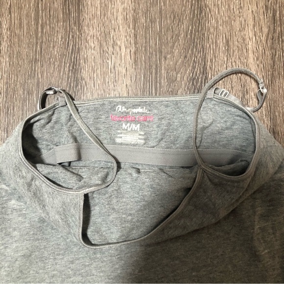 Aeropostale Gray Heather Favorite Cami | Adjustable Straps, Size M - Picture 4 of 4